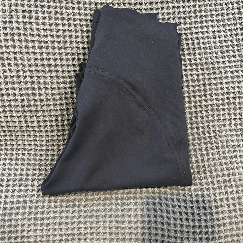 Navy Lululemon full length leggings, size 0.